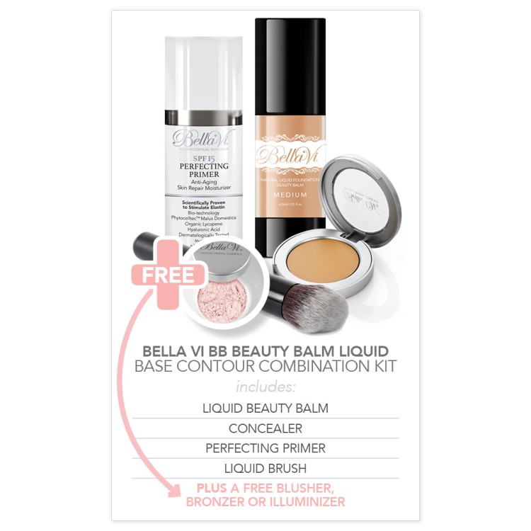 BB Beauty Balm Base Contour Combination Kit - Choose One Free: Bronzer / Blusher Or Illuminizer