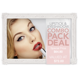 Lipstick & Eye Shadow Combo Pack Deal